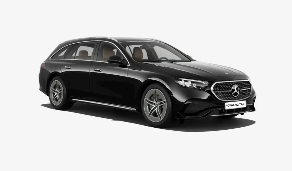 Mercedes E-Class (Sedan) – Cab Salzburg vehicle for 3 passengers • 3 bags
