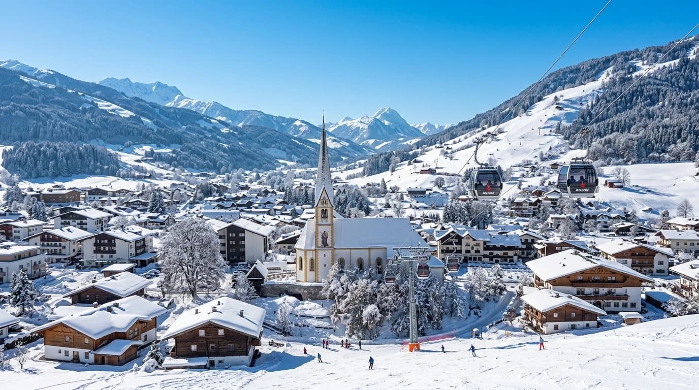 Kirchberg in Tirol village in the Kitzbühel Alps